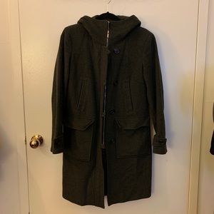 Michael Kors green wool winter jacket